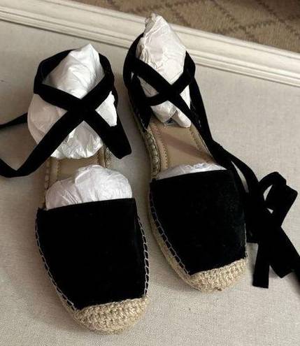 Steve Madden  Black Rosette Espadrilles - 8M