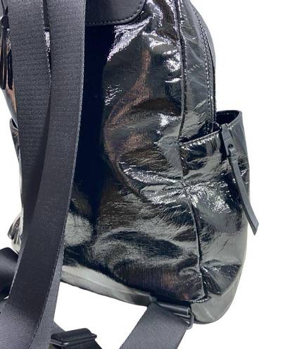 DKNY  shiny black backpack