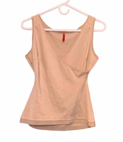 Spanx Slimplicity Nude Wrap Crossover Control Tank Top Size Large