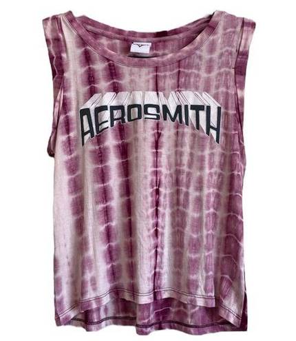 Aerosmith  Pink Tie-Dye Tank top Size S