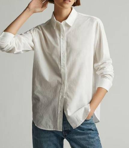 Everlane NWT  The Silky Cotton Relaxed Shirt in Optic White