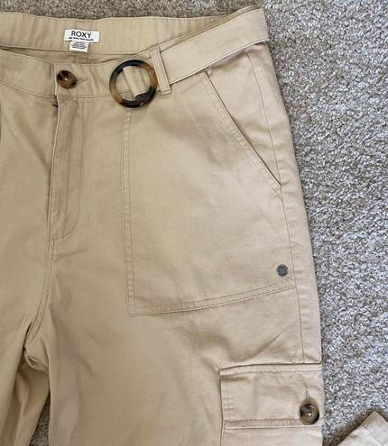 Roxy Tan Beige Cargo Pants