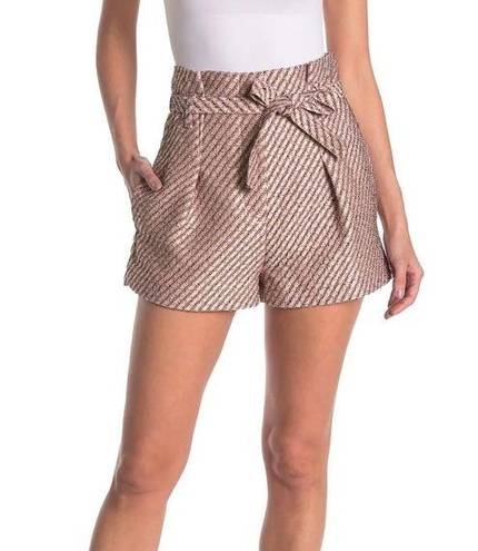 3.1 Phillip Lim 3.1 Philip Lim Blush Belted Tweed Paper-bag Shorts Women’s Size 0 NWT