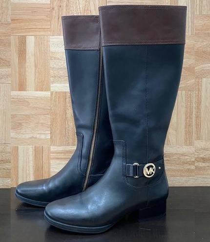 Michael Kors MICHAEL  Harland Boot Color-block Riding Equestrian Boots Size 9