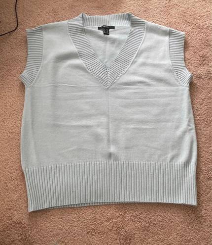 Forever 21 Oversized Sweater Vest Cap Sleeved