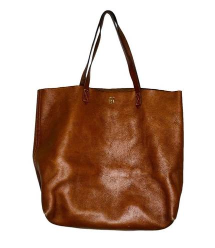 Madewell  The Transport Tote Leather Brown English Saddle