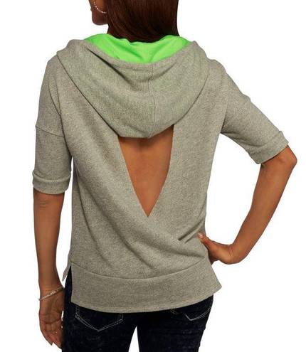 Energie Open Back Mesh Hoodie 