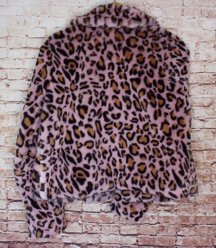 Candie's  | Mauve Faux Fur Leopard Print Jacket