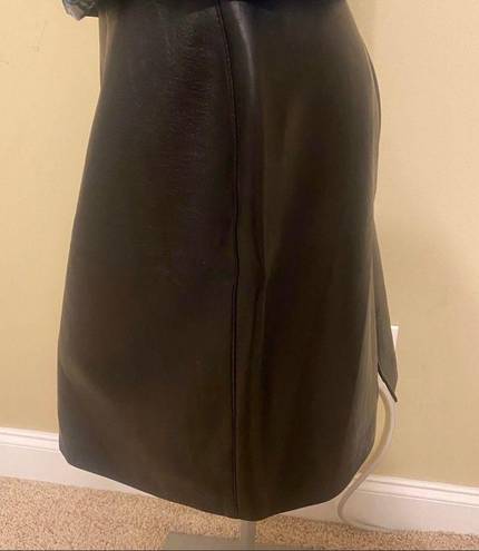 Natural zone Leather Looking Skirt Size L 13/14