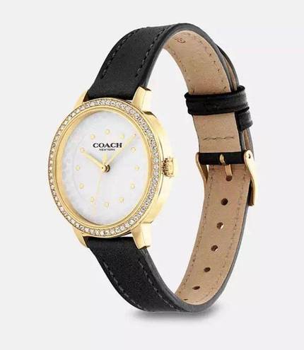 Coach  watch black leather