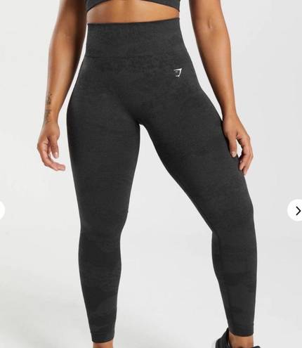 Gymshark Black Camo Seamless Leggings