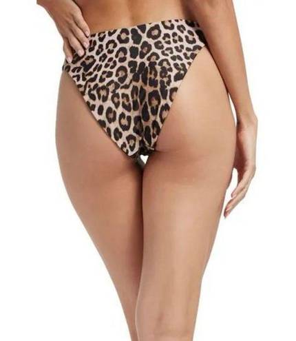 Good American New. Cheetah print high rise bikini.  size 2 = S/M. Retails $129