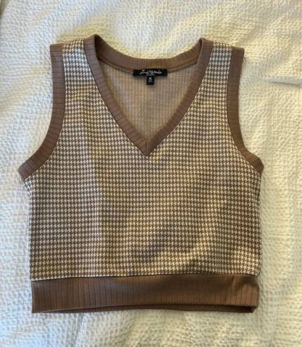 Sweater Vest Brown Size M