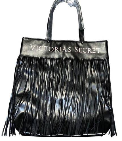 Victoria's Secret Victoria Secret Black Fringe Shoulder Bag