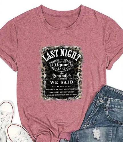 Moda Last night Morgan Wallen Graphic T-Shirt Country Music Casual 2XL New