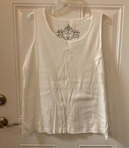 Sonoma  NWOT Women’s 100% Cotton Tank Top, 1X, Made in Jordan