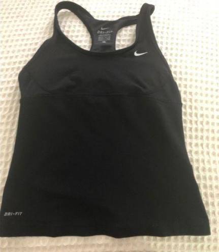 Nike  Dri-Fit Black Racerback Athletic Tank Sz. M Yoga Workout Gym Power Walk