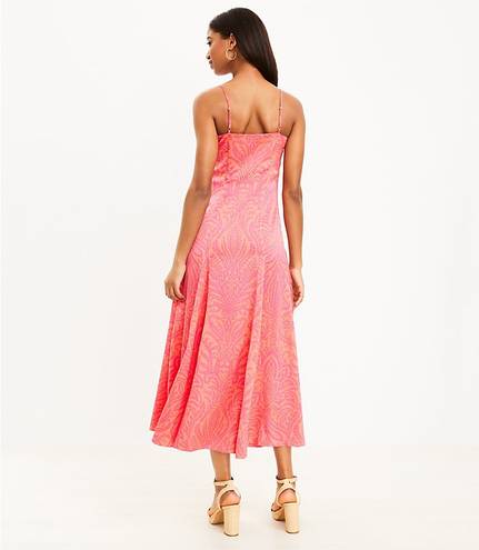 The Loft NWT Paradise Peach Floral Slip Dress 