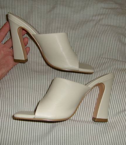 cream mule heels Tan Size 6.5