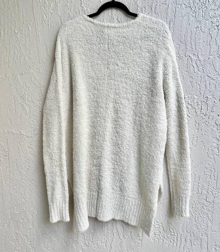 Show Me Your Mumu Hi Low hem Fuzzy Knit Hug Me Sweater Coconut Cream Women's XS