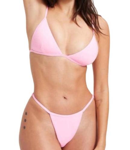 Good American NEW  Women's Plus Size 3X Sugar Pink Perfect Fit Bikini Top