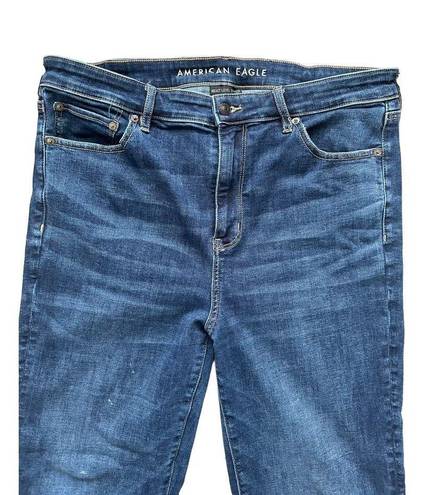 American Eagle  Women's Next Level Stretch Super Hi-Rise Flare Denim Jeans Sz 16R