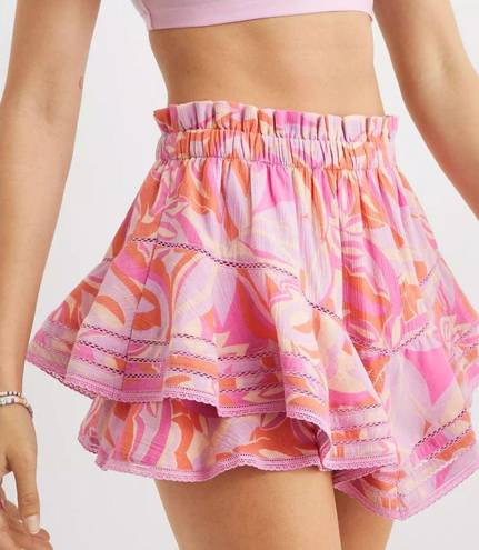 Aerie pink skirt with shorts under 