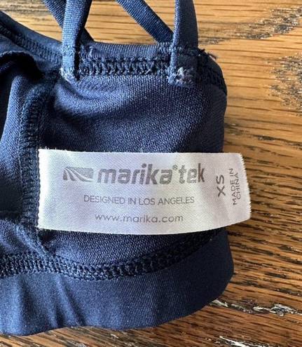 Marika tek Navy Strappy Sports Bra Size XS