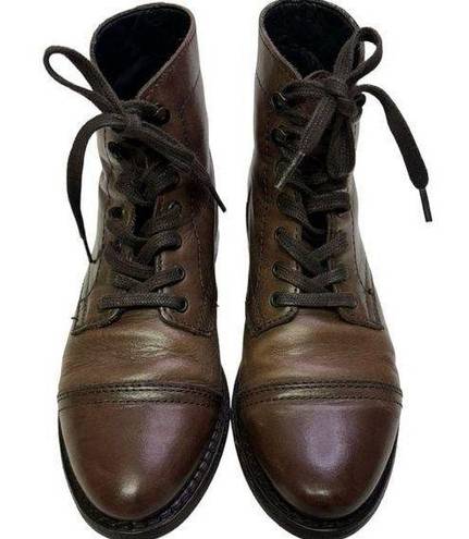 Krass&co Thursday Boot   Captain Brown Leather  Lace Boots Size 7.5
