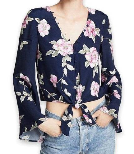 Cupcakes and Cashmere  Floral Bell Sleeve Top