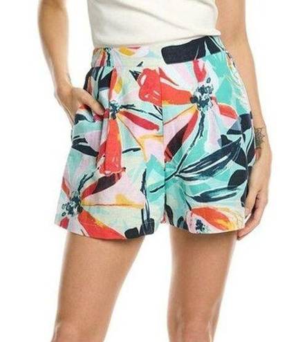 Walter Baker NWT  Taylor Shorts MEDIUM Floral 100% Cotton High Waist Woven Summer