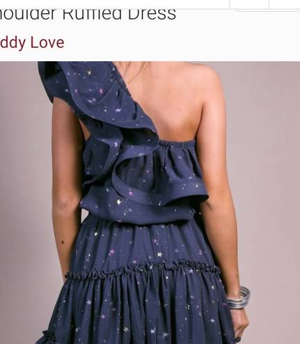 Buddy Love One Shoulder Gray Star Dress