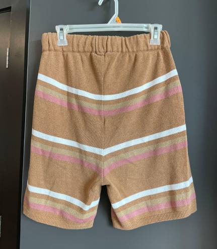 Free People Jens pirate booty for  High waisted Stripped Knit Bermuda Shorts