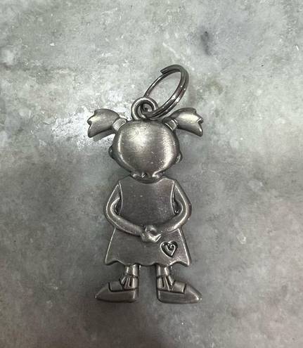 “W” Letter Child Shaped Charm