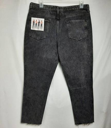 Simple Society  Juniors Crop Jeans High Rise Straight Leg Distressed Size 15/32