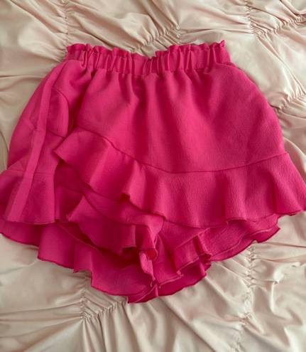 Pink Ruffle Skirt