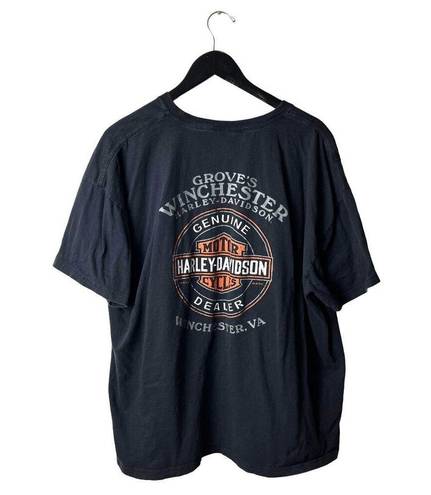 Harley Davidson  Winchester VA T Shirt Vintage Y2K Extra Large XL Graphic Tee