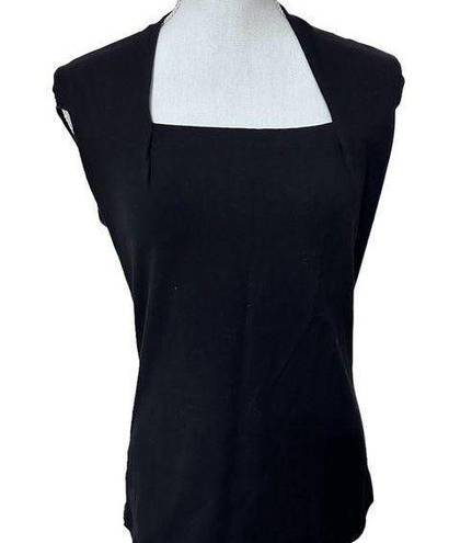 Coldwater Creek  size XS 4-6 black cotton sleeveless shirt