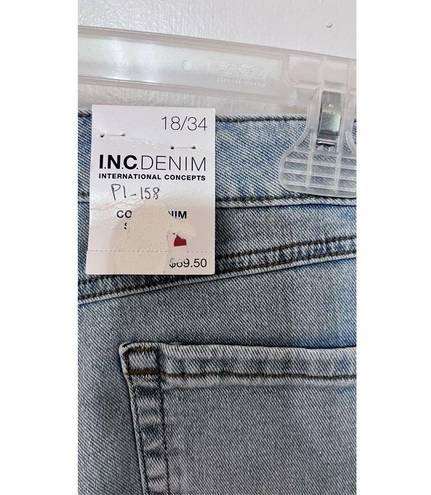 INC  INTERNATIONAL CONCEPTS LT INDIGO WOMENS JEANS SIZE 18/34 NEW P1-158