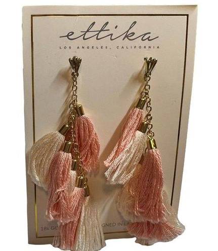 Ettika  Tassel Earring Pink New