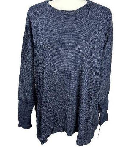 Michael Lauren  Shane oversized pull over with thumb hole navy size medium/large