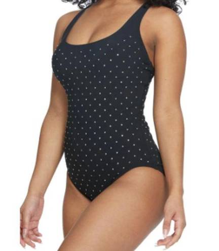 Coco reef  Coastal Edge Studded One Piece Swimsuit Black One Piece Swimsuit 16