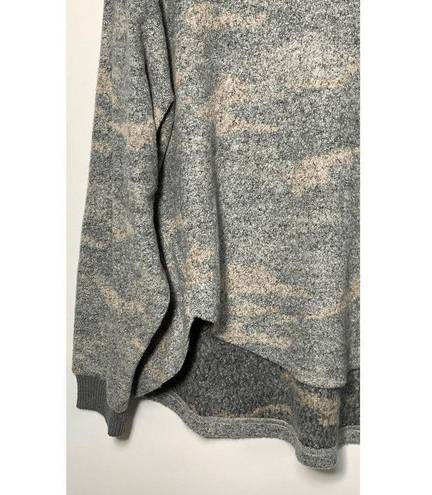 Vintage Havana  Camouflage Long Sleeve V-Neck Pullover Sweater Camouflage Small
