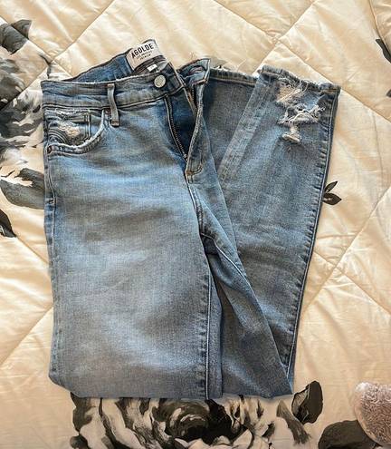 AGOLDE Sophie crop distressed ankle jeans