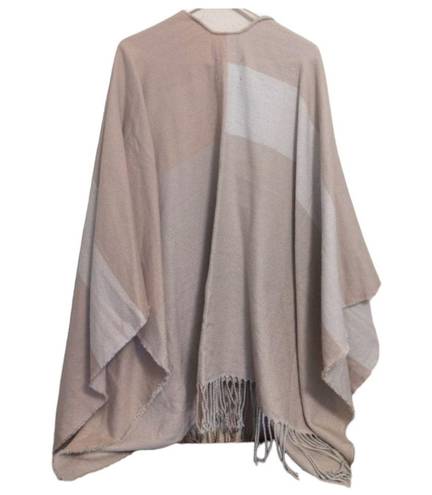 SOIA & KYO New  Blush Pink And Ivory‎ Scarf/Wrap/Shawl With Fringe OS #941