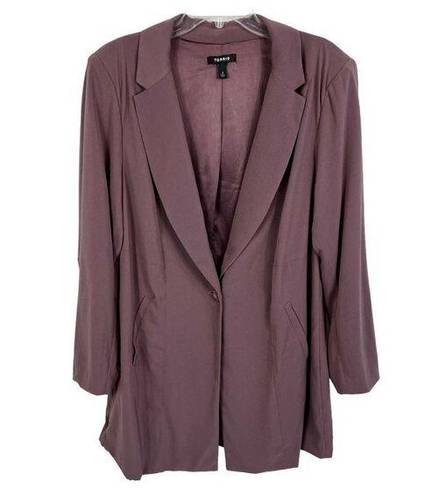 Torrid 2 Lilac One Button Long Line Blazer Jacket Women’s 2X