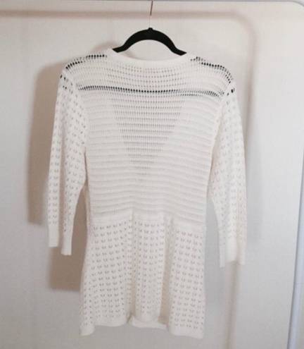 DKNY Knit Cream Cardigan