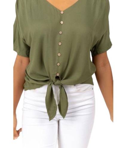 Harper  by Francesca’s Tie Front Top - Large