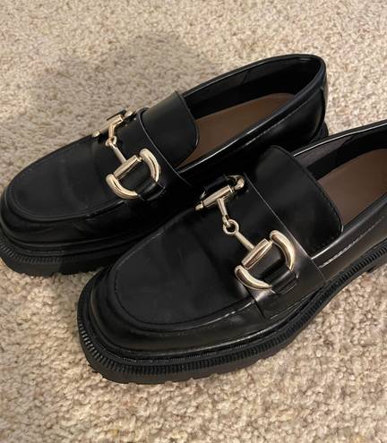 Platform loafers Size 9