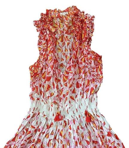 Poupette St. Barth  Triny Printed Mini Dress Pink Petale